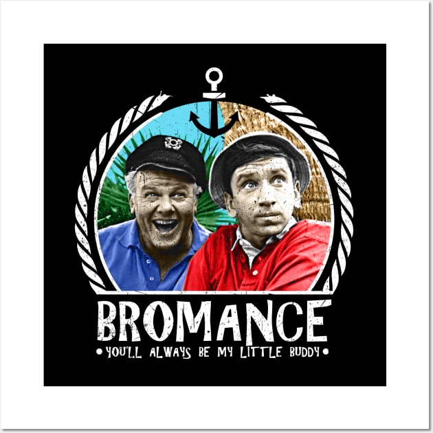 Gilligan's Island Gilligan & Skipper Bromance Wall Art by Alema Art